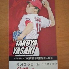 カープ　外野指定　ライト　最前列　通路側席