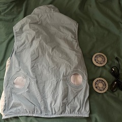 【お話し中】【パワー弱め・女性におすすめ】空調服　ファン付ベスト　メンズS(レディースML相当) バッテリー無しの画像