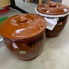 今日まで　新品　大きめ 梅干し　漬物　らっきょう　陶器　壺　1個...