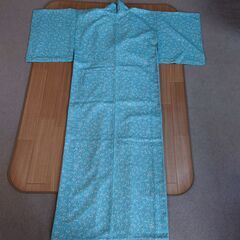 着物 水色小紋単衣の画像