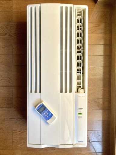 コロナウィンドウエアコン（テラス窓用取付枠付き）