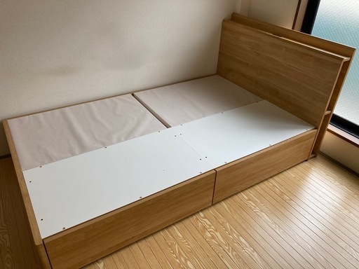 セミダブルベッド　収納ベッド　チェストベッド　配達可