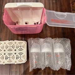 【未使用】ピジョン 電子レンジスチーム　哺乳びん消毒ケース