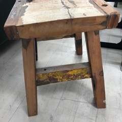 スツール ALL FROM BOATS 古材 ブラウン【トレファク堺福田店】