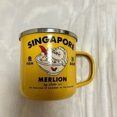 マグカップ ホーロー シンガポール マーライオン　Enamel mug Singaporeの画像