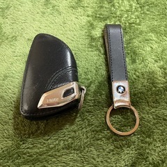BMW キーケース 革 レザー ブラックの画像