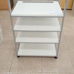 ★ジモティ割あり★  キャビネット 白 H108×D49×W63...