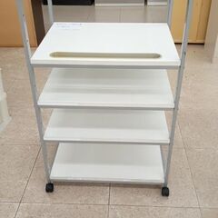 ★ジモティ割あり★  キャビネット 白 H108×D49×W63 クリーニング済み TJ7989の画像