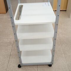 ★ジモティ割あり★  キャビネット 白 H108×D49×W63 クリーニング済み TJ7989の画像