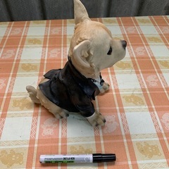 可愛い　犬 置物 センサーチワワ の画像