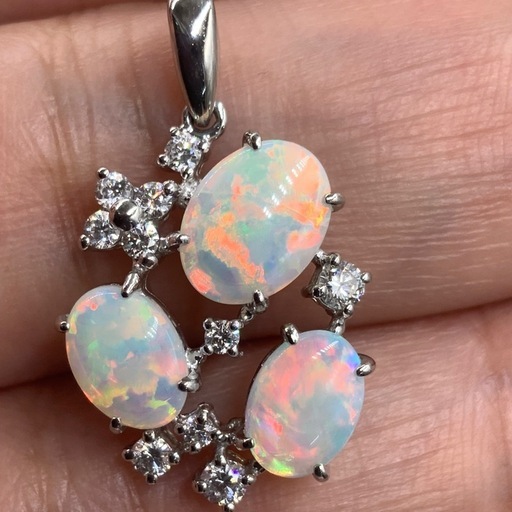 TASAKI タサキ　 オパール　ペンダント　pt900 ダイヤ　3.5g