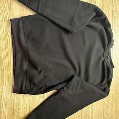 【USED】黒 裏起毛 パーカー シンプル スウェット C-5