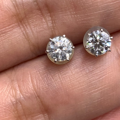 pt900 プラチナ900 ダイヤ　ピアス　一粒ダイヤピアス　1g トータル0.8ct UP