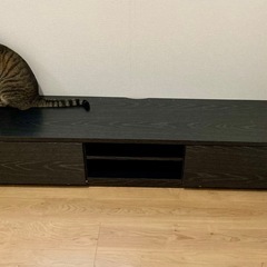 テレビ台　ローボード　ブラック