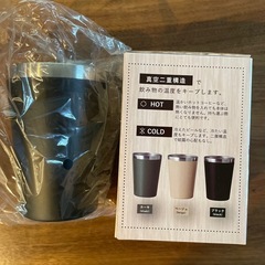 真空断熱タンブラー420ml ブラック コップの画像