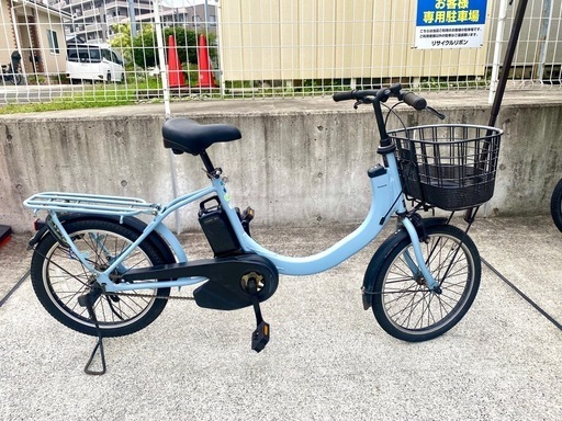 Panasonic 電動自転車 20インチ マットブルー 子乗せ可 シンプル操作 長押し5点灯 中古 買取 自転車