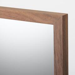 無印良品　壁に取り付けられる家具ミラー　ウォールナット材　中の画像