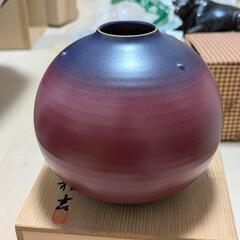 橘吉 たち吉 あかね 花生 花瓶 共箱 骨董品