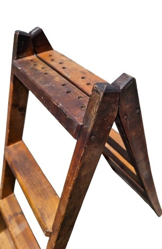 木製 はしご アンティーク ステップラダー 脚立 レトロ 文化梯子 梯子 ハシゴ 古家具 古道具 ヴィンテージ ma21