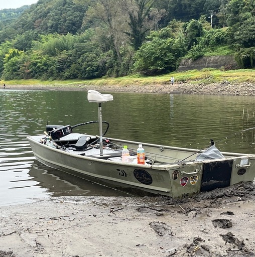 引取限定　ジョンボート エレキバッテリー等セット　12ft