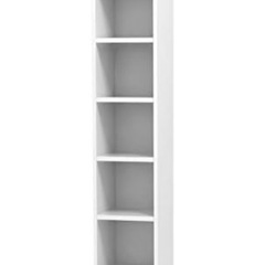 本棚  高さ198 幅30 奥行29cm ホワイト 強化棚  