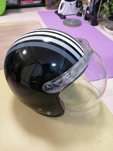 美品!マルシン工業ジェットヘルメットV-339日本製　サイズフリー（57〜60）