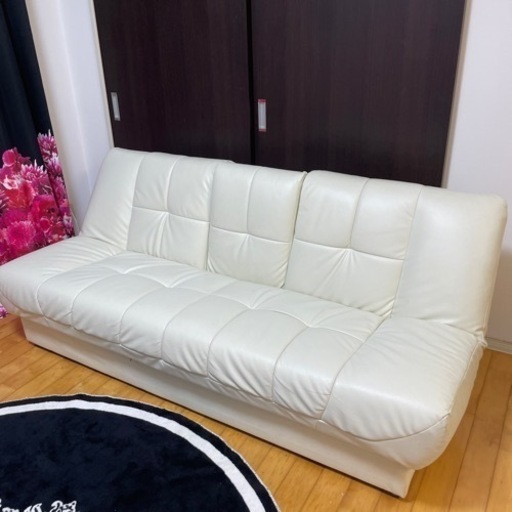 （取引中）ニトリ ソファベッド 3人掛けソファ