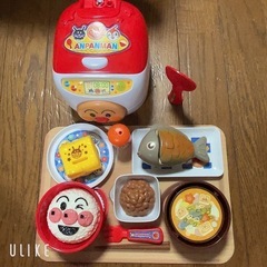 アンパンマン シューッとたけたよ！おしゃべりすいはんきと元気100ばい和食セットの画像