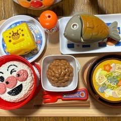 アンパンマン シューッとたけたよ！おしゃべりすいはんきと元気100ばい和食セットの画像
