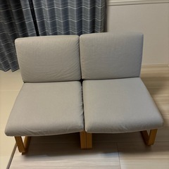 無印良品　リビングでもダイニングでもつかえるソファチェア・オーク...
