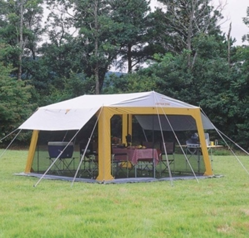 7回だけ使用！UVカット＆虫除け完備のキャンプ用タープ！