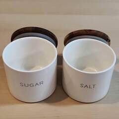 ニトリ 磁器キャニスター350ml（SUGAR & SALT）の画像