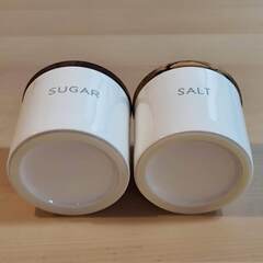 ニトリ 磁器キャニスター350ml（SUGAR & SALT）の画像