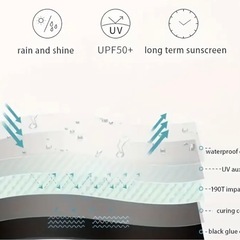 新品　晴雨兼用　軽量折りたたみ傘　黒　の画像