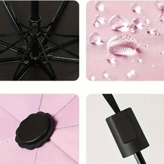 新品　晴雨兼用　軽量折りたたみ傘　黒　の画像