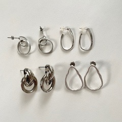 シルバー系 ピアス 4点セット しずく ドロップ　まとめ売り