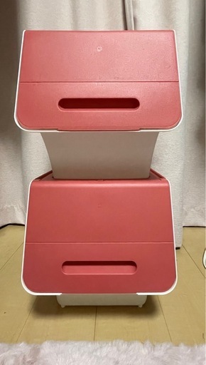 前開き 収納ボックス 2個セット