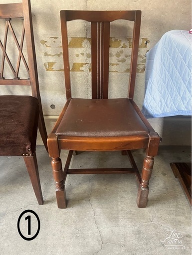 無料ヴィンテージチェア1脚➕アンティークチェア4脚セット 14,200円