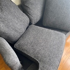 【受け渡し決定】2人掛けソファ　ハイバックの画像