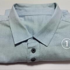【値下】　①半袖シャツ　 コットン　ボタンシャツ の画像