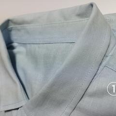 【値下】　①半袖シャツ　 コットン　ボタンシャツ の画像