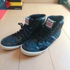 アドミラルハイカットスニーカーエナメルレザー27cm