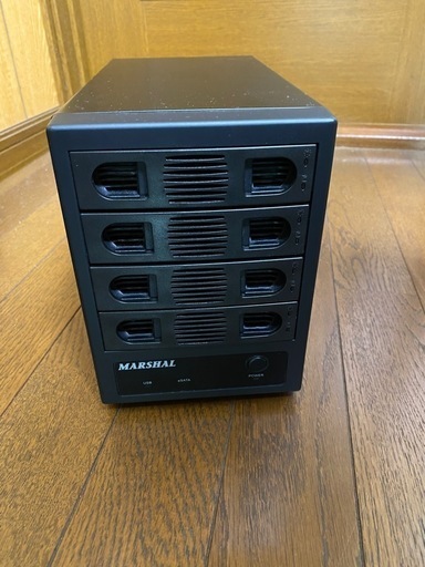 【今だけ20%オフ】格安！早い者勝ち！動作品初期化済！WD4TB HDD4個付き！Marshal SATA HDD4台外付けケース