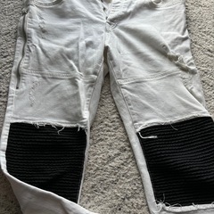 ☆中古美品☆ZARA ホワイトデニム　サイズUS34の画像