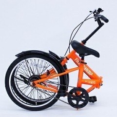 【未開封/未使用品】折畳自転車（FIELD CHANP FDB20/MG-FCP20/オレンジ） の画像