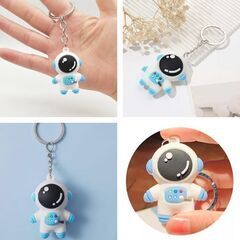 宇宙飛行士キーホルダー（新品）ブルーの画像