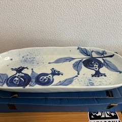 【未使用】有田焼　長皿　和皿