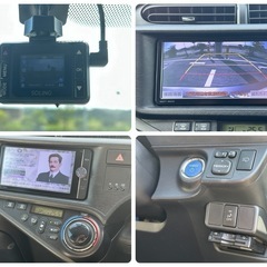 美車　ドラレコ　ETC フルセグTV バックモニター　アクア　Gの画像