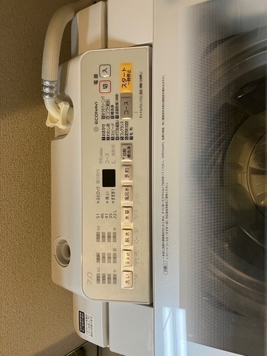 Panasonic縦型全自動洗濯機　パワフル滝洗い機能付き