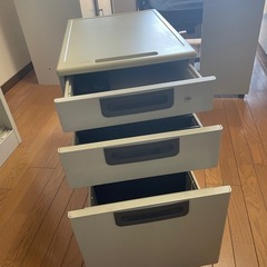 PLUSスチール机横引き出し④
